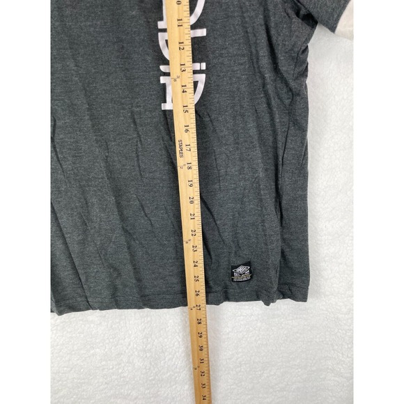 Umbro Italia Soccer T-Shirt Youth Large Gray Short‎ Sleeve Logo - Picture 5 of 11